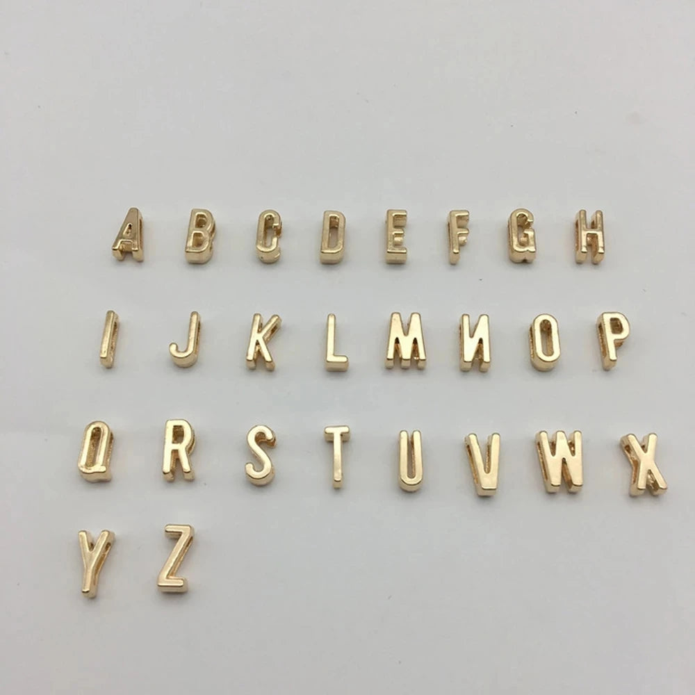 Tiny Initial Cut Letters Necklace