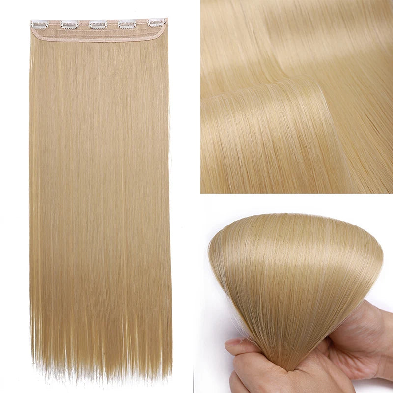 Synthetic Long Straight Hair extensions  For Women Hairstyle