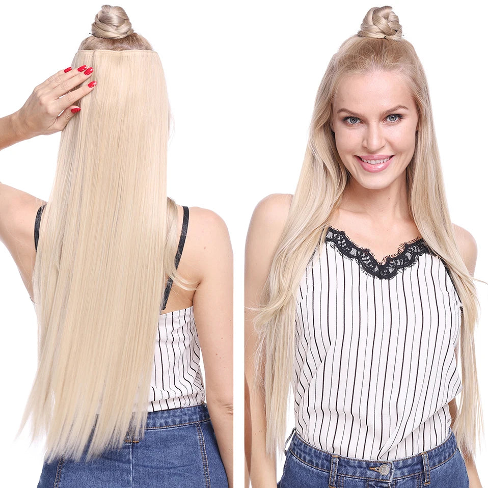 Synthetic Long Straight Hair extensions  For Women Hairstyle