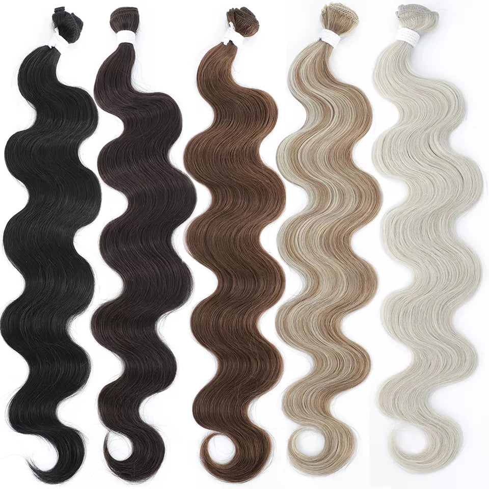 Wave Hair Bundles Synthetic Hair Extensions Women Hairstyle