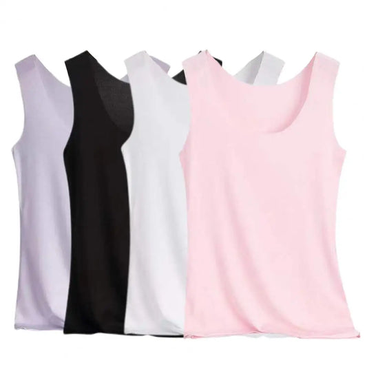 Tank Camisole Seamless Stretchy Slim-fitting  Blouse