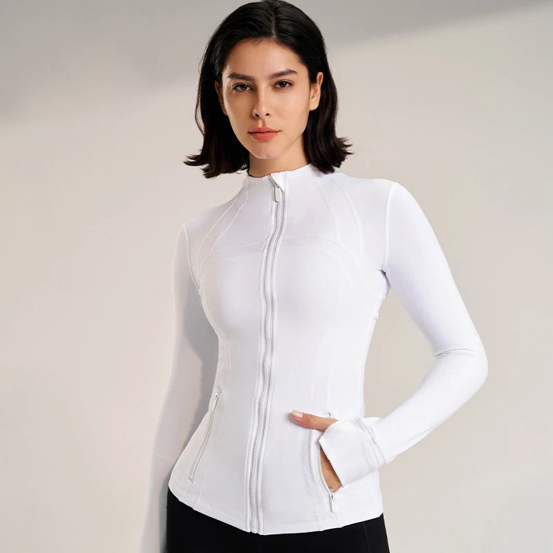 Collar Slim sports long-sleeved Women's clothing Jacket