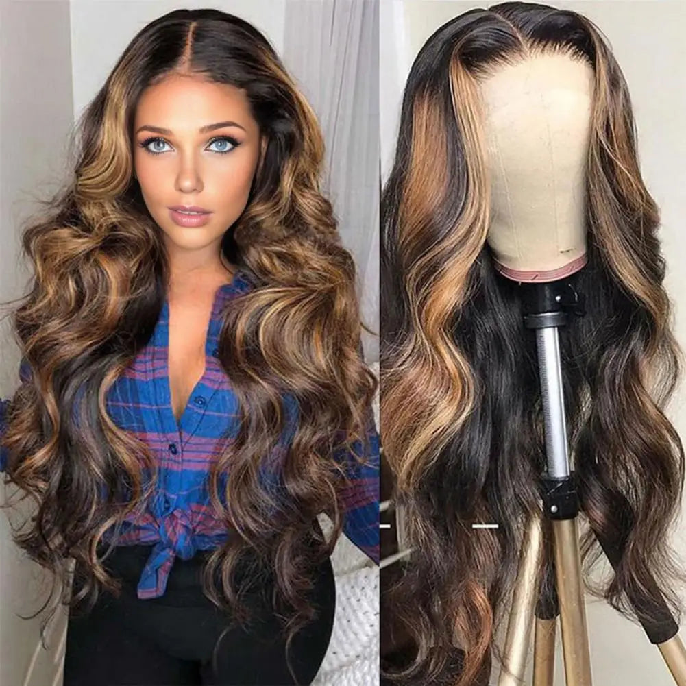 Long Straight Wig Silky Heat Long Curly Synthetic Hair Wigs Hairstyle