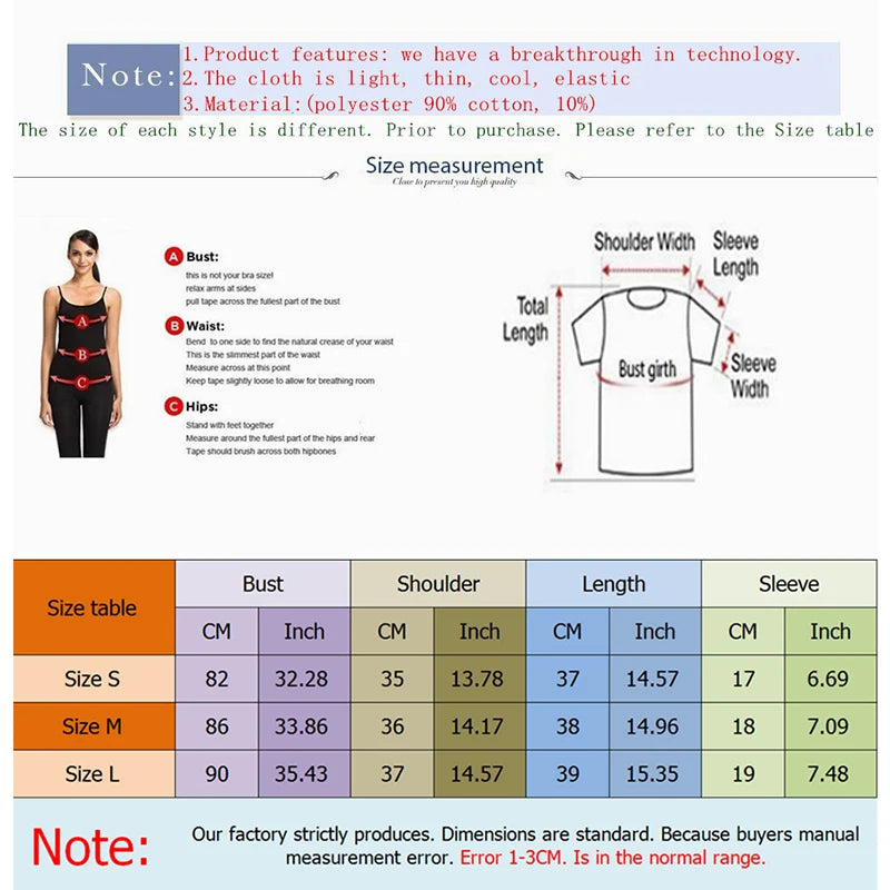 Fashion Casual Crop Top Summer Women T-shirt