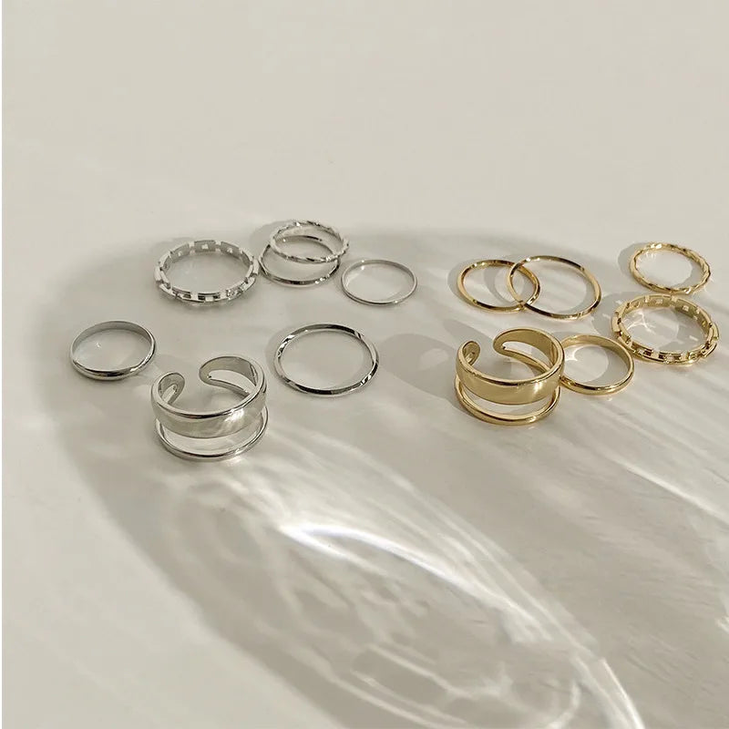 Hollow Round Opening Finger Ring