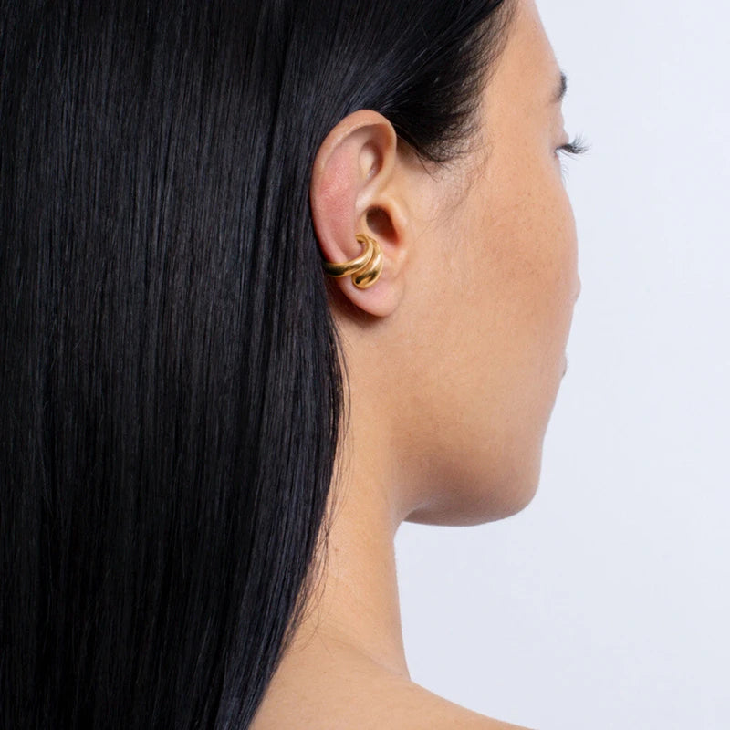 Geometric Clip Earring