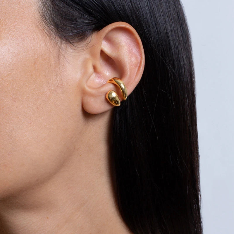 Geometric Clip Earring