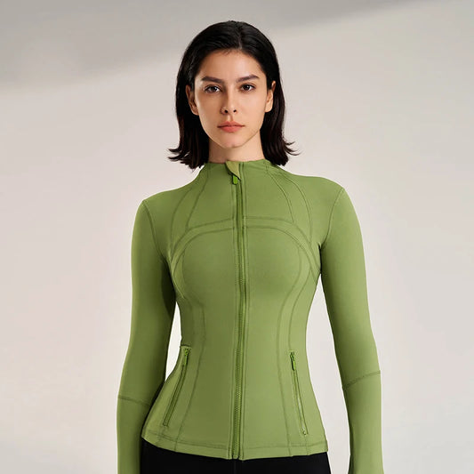 Collar Slim sports long-sleeved Women's clothing Jacket